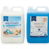 Pachet 2x5L Balsam Rufe AQUAMARINE și Detergent Rufe Sapphire Oasis