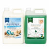 Pachet 2x5L Balsam Rufe AQUAMARINE și Detergent Rufe Emerald Drops