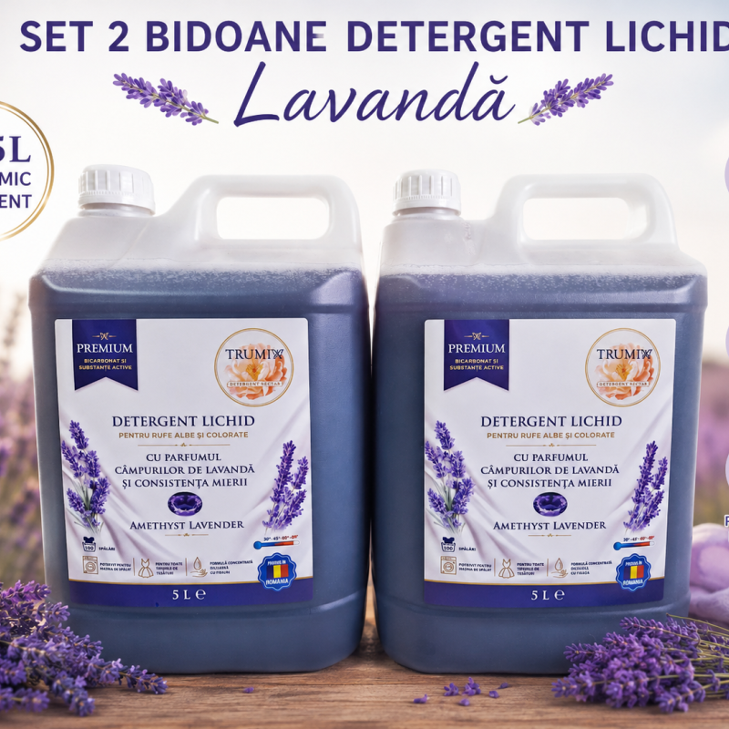 Pachet 2x5L Detergent Rufe AMETHYST LAVENDER