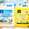 Pachet 2x5L Balsam Rufe Aquamarine si Detergent Vase Limoncello Candy