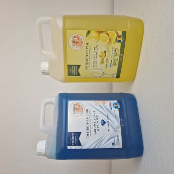 Pachet 2x5L Detergent Rufe Sapphire Oasis si Detergent Vase Limoncello Candy